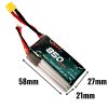 Alienmodel 3S 11.1V 850mAh 120C Lipo Battery with XT30 Plug AL850/120-3S