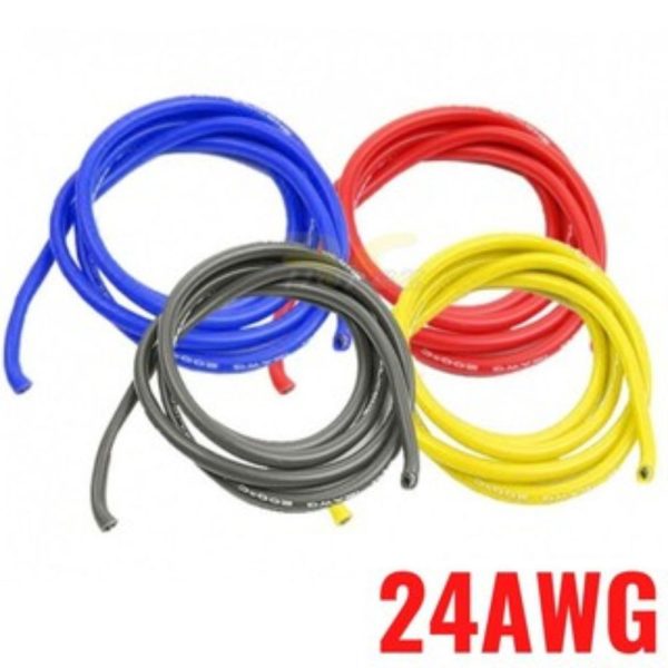 AWG 24 Silicone Wire - (1 Meter) M-GJ24