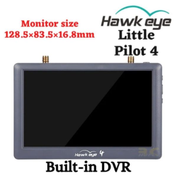a375423f6a69a73c5f431336cee8e7a0.jpeg Hawkeye Little Pilot 4 Built-in DVR 5 inch Display 5.8G 48CH Dual Receiver FPV HD Monitor XJ393