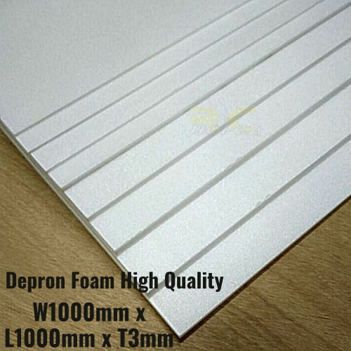 Depron Foam High Quality W1000mm x L1000mm x T3mm DF31000