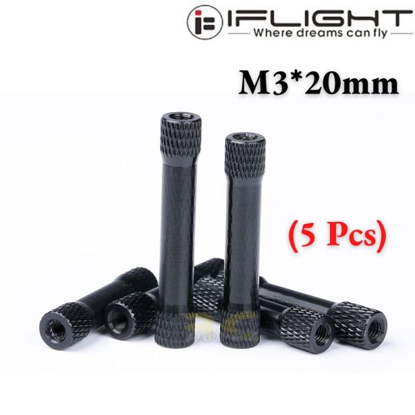 ace3463ccb5058a4902084f8e489dc5b.jpeg 5Pcs M3X20mm Standoffs Knurled Round Spacers Aluminum MX3020
