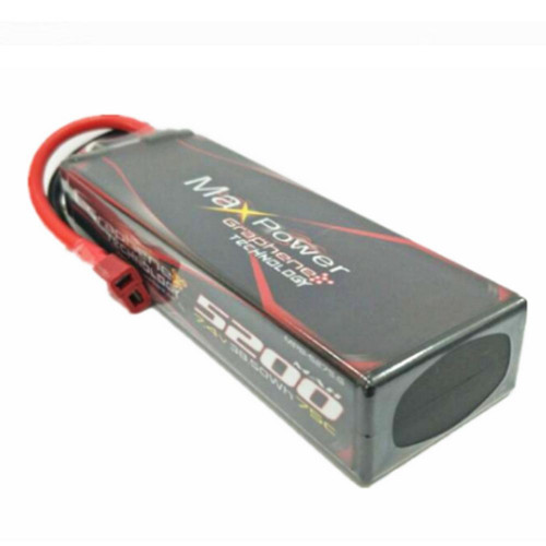 Maxpower Graphene Lipo 5200mAh 2s 7.4v 75c (Hard Case) MP5275-2G
