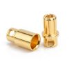 8mm Gold Bullet Banana Connector Plug Male Female (3 pairs) 6580