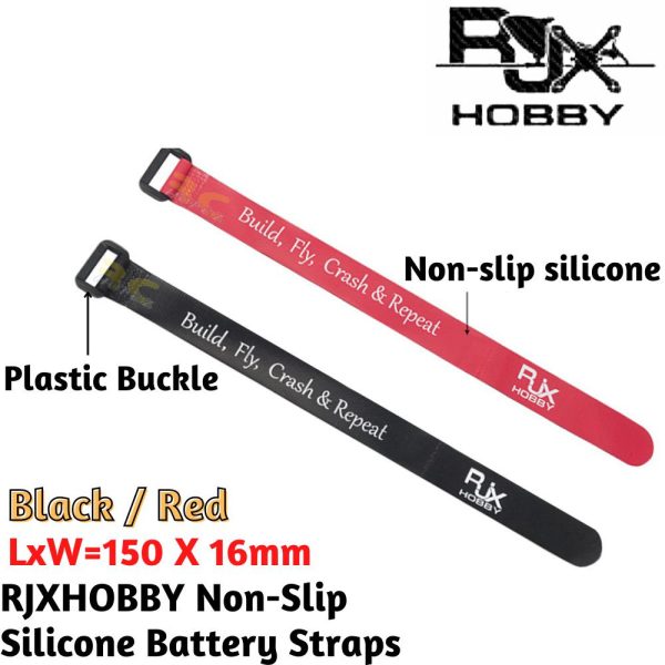 b9f4da41e94301a137f773313d90a27e.jpeg 1 Pc 150 X 16mm RJXHOBBY Non-Slip Silicone Battery Straps RJX2043N