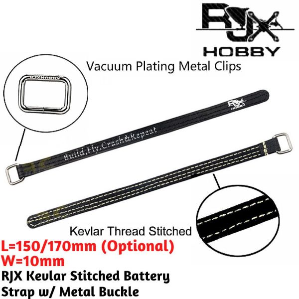 c1dde11c9b74534cb5eb63a69ab5a8ce.jpeg 1 pc 150/170mm X 10mm RJX Kevlar Stitched Battery Strap w/ Metal Buckle RJX2395