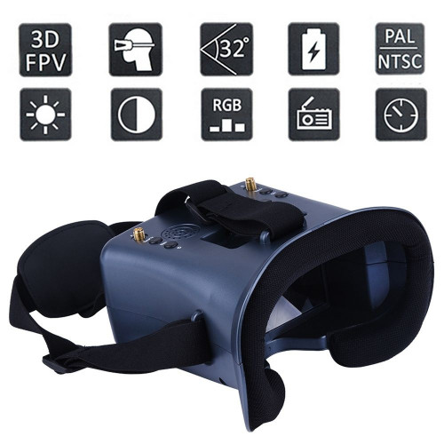 LS-008D 480*272 4.3 Inch LCD 5.8Ghz 40CH With 2000mAh Battery DVR Diversity FPV Goggles XJ371