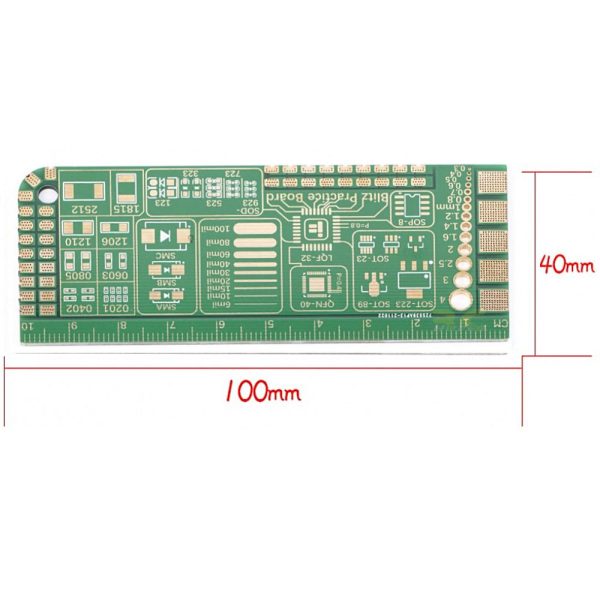  iFlight 100x40mm Blitz Soldering Practice Board practice tiny pin/pad /larger gauge wire soldering for FPV MX1656-Board