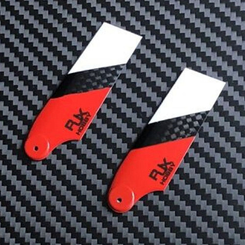fe4a91a777eb145474e7abc8b746d586.jpeg RJX Red/ White Carbon Fiber 62mm Tail Rotor Blades HA62WR
