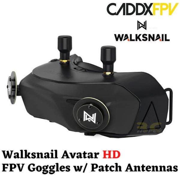 14d6d27934f88f4fc067f8a26d4670f5.jpeg Caddx Walksnail Avatar HD FPV Goggles w/ Patch Antennas WN-Avatar