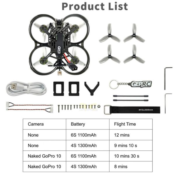 GEPRC Cinebot30 HD w/ Caddx Vista Nebula PRO 127mm 3Inch 6S FPV Drone GEP30HD
