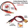 1Pc 4.0mm Banana Plug To Dean T Male / XT60 Male (Optional) 14AWG Cable Connector For Imax B6/B6AC/B8 Charger DW-Cable