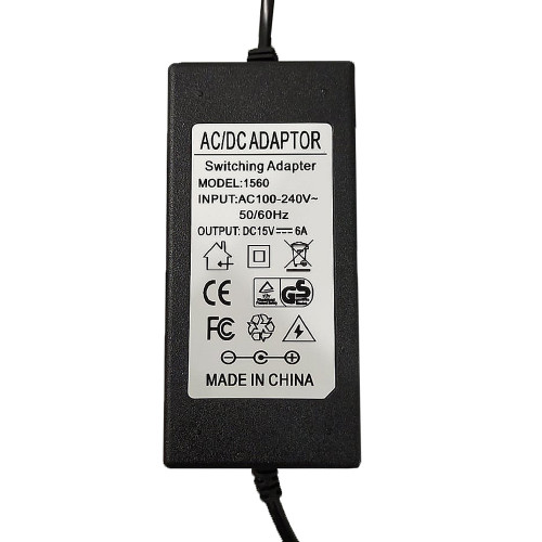 Adapter AC DC 15V 6A  UK Plug AC 100V-240V XJ050