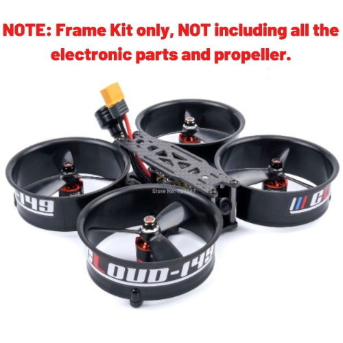 72c2a8ecf9a743eec9f703d5af3b418e.jpeg Reptile CLOUD-149 HD 149mm 3inch CineWhoop Carbon Fiber Frame Kit Compatible DJI Air Unit (Black) C150B-Kit