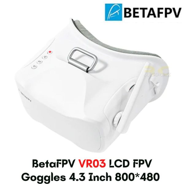 9e26d387d38ea5ae6e82063af96dea97.jpeg BetaFPV VR03 LCD FPV Goggles 4.3 Inch 800*480 5.8Ghz 48CH With 3.7V 2000mAh Battery BT-VR03