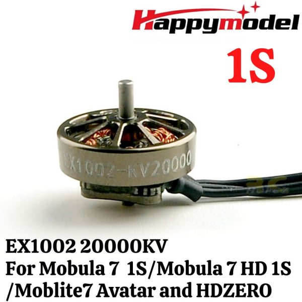 Happymodel EX1002 20000KV 1S New Series Brushless Motor 1.5mm Shaft for Mobula7 1S/Moblite7 1S EX1002-20