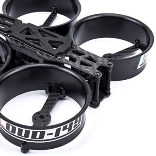abc05b6d9705318a1a767a0a54ce6861.jpeg Reptile CLOUD-149 HD 149mm 3inch CineWhoop Carbon Fiber Frame Kit Compatible DJI Air Unit (Black) C150B-Kit