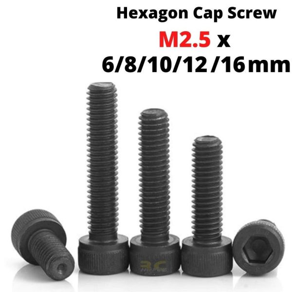 b309afe419089e6aedc080eba0443b85.jpeg 2 PCS Hexagon Cap Screw M2.5mm x 6/8/10/12/16mm (Optional) CM-M2.5