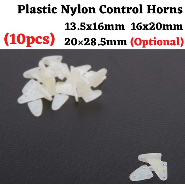 cd5830a1a47ed6a0d0c9c4568e6a140e.jpeg 10pcs Plastic Nylon Control Horns For RC Plane 13.5 x 16 / 16 x 20 / 28.5 x 20mm (Optional) 8600A