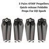 2 Pairs 4730F Propellers Quick-release Foldable Props For DJI Spark 4730F-2