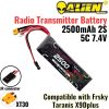 092d7ca7b1bcca63e90ac675dc5d0bff.jpeg Alienmodel 2S 7.4V 2500mAh 5C Lipo Battery with XT30&JR connector Compatible With Frsky Taranis X9Dplus AL2500/5-2S