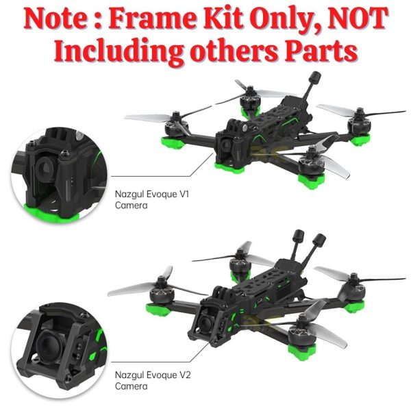 iFlight Nazgul Evoque F5X V2 Squashed X / F5D V2 DeadCat(DC) 5Inch Frame Kit MX1373