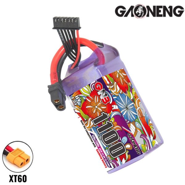 Gaoneng GNB 22.8HV 1100mAh 120C 6S Lipo Battery with XT60 Plug GNB1100/120-6SP