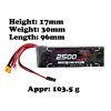 6ed9cf4b87e85b57e01b9ea4ade7ff2e.jpeg Alienmodel 2S 7.4V 2500mAh 5C Lipo Battery with XT30&JR connector Compatible With Frsky Taranis X9Dplus AL2500/5-2S