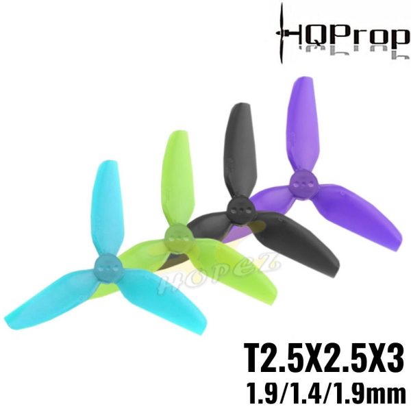 890c8d2dd12946d761c1f00c096dfea2.jpeg HQProp Durable T2.5X2.5X3 1.9/1.4/1.9mm Hole 3-Blade Propeller (2pairs/4pcs) HQT25N