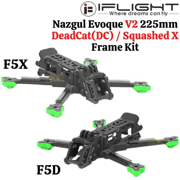 c8f8b6c22b7d8bad003d66f984c1ef27.jpeg iFlight Nazgul Evoque F5X V2 Squashed X / F5D V2 DeadCat(DC) 5Inch Frame Kit MX1373