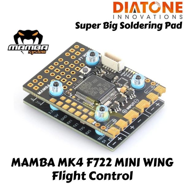 Diatone MAMBA (20×20) MK4 F722 MINI WING 3-6S Flight Control Suitable For 600mm Wingspan Fixed-Wing M-60970