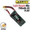 f61879d83998161c10412fd02f1c1292.jpeg Alienmodel 4S 14.8V 750mAh 80C Lipo Battery with XT30/XT60 Plug (Optional) AL750/80-4S