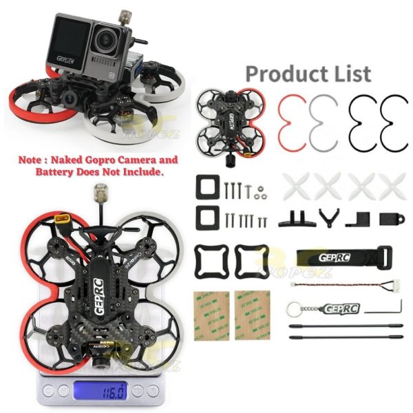 30be588ab4aee9e4a1e44716f32c699a.jpeg GEPRC CineLog20 Analog w/Caddx Ratel 2 600mW VTX 100mm 2Inch 4S FPV Drone GEP20AN