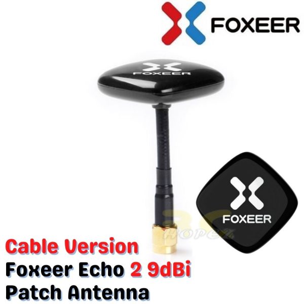 53275fff3cb107622e4cab81098f5e25.jpeg Foxeer Echo V2 2 5.8GHz 9dBi Patch Antenna LHCP/RHCP for FPV Racing Drone VTX/VRX Goggles Monitor XJ533