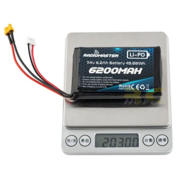 RadioMaster 6200mah 2S Lipo Transmitter Battery with XT30 Plug For Boxer / TX16S M6200