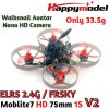 Happymodel Moblite7 Walksnail V2 1S 75mm HD Brushless Whoop SuperbeeF4 Lite Walksnail Avatar Nano HD Moblite7HD
