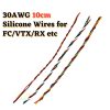 30AWG 10cm Silicone Wires for FPV FC RX GPS etc AWG3010