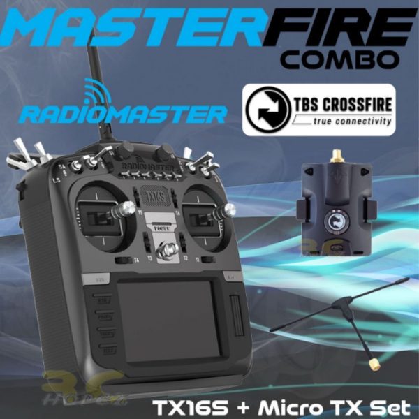 RadioMaster TX16S Hall Sensor Gimbals 2.4G 16CH Multi-protocol RF System OpenTX W/5000mah 7.4V Li-ion Battery TX16S-Hall
