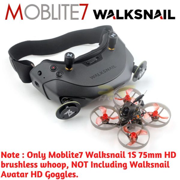 Happymodel Moblite7 Walksnail V2 1S 75mm HD Brushless Whoop SuperbeeF4 Lite Walksnail Avatar Nano HD Moblite7HD
