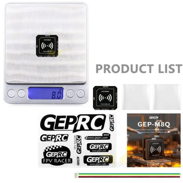 0f2c2a809aeaa8045a9edce3ae068780.jpeg GEPRC GEP-M8Q GPS Module - GLONASS MS5611 Barometer Compass GEP-M8Q