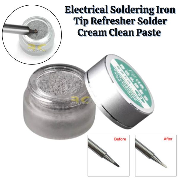 8g Electrical Soldering Iron Tip Refresher Solder Cream Clean Paste For Iron Tip Black Non-Stick Tin BG-Paste