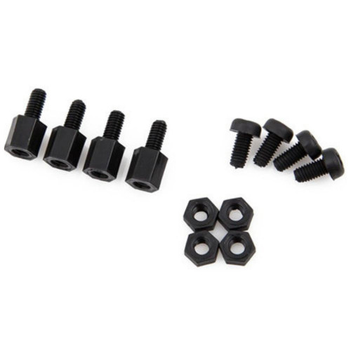3e0415cc875464b302fad251556d55ff.jpeg M3*6+6 Black Nylon Hex Nut Spacer Standoff Set HG-366