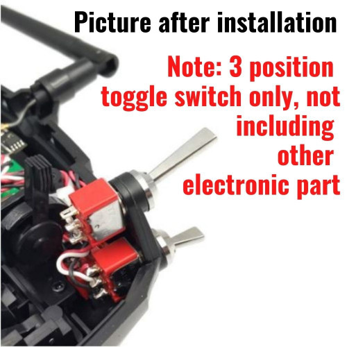 3 Position Toggle Switch Short for Universal Rc transmitter radio system (Short)
