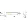 Hexagon Cap Screw M3mm x 16mm (20pcs/pkt) CM316N
