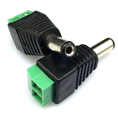 5v-30V Male / Female 2.1 X 5.5mm DC Power Plug Jack Adapter Barrel Connector DC-5.5