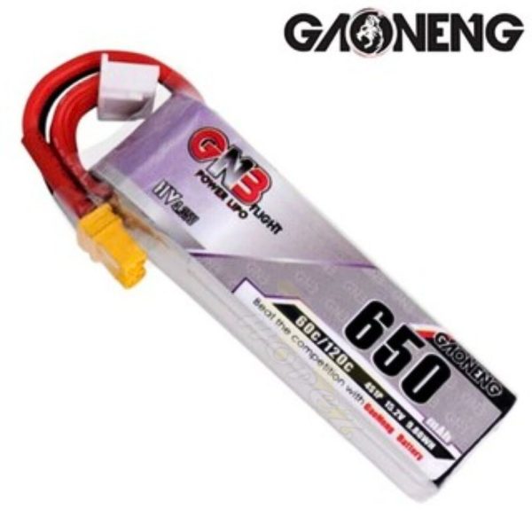 620df40a8a7d0f4aaeaf8ec495bee9d8.jpeg Gaoneng GNB 15.2HV 650mAh 60C 4S Lipo Battery with XT30 Plug GNB650/60-4S