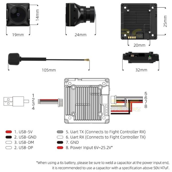 6aadc71051d29173ef990413742e84aa.jpeg Caddx Walksnail Avatar HD Pro Camera / VTX V2 Kit 32G with Gyroflow WN-Avatar Pro