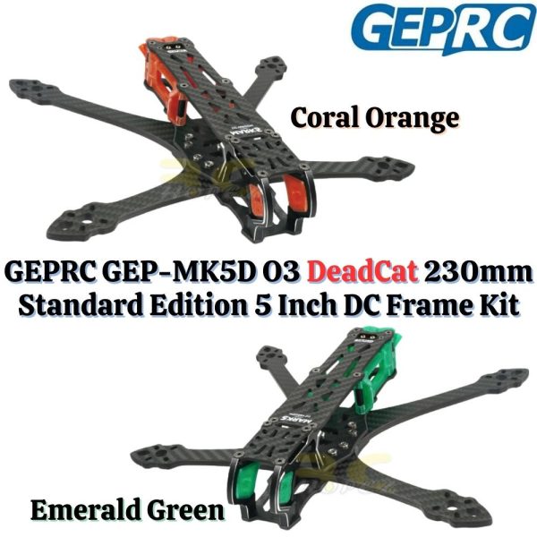 74ef785576cd591f0fd7ebe8e0547efd.jpeg GEPRC GEP-MK5D O3 DeadCat 230mm Standard Edition 5 Inch DC Frame Kit GEP-MK5D-03