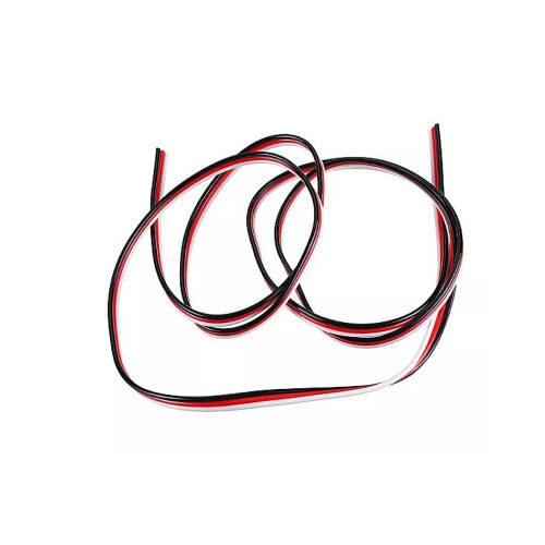 1 Meter Futaba Black/red/white 22AWG 60cores Servo Extension Cable/ Flat 3P Cable without Connector FY-22