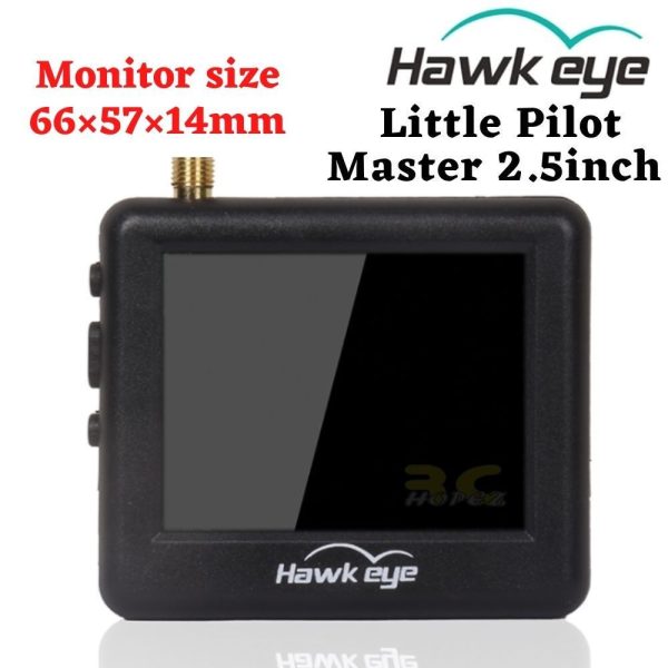 b7811fc0469d1fe84511b972a1684eae.jpeg Hawkeye Little Pilot Master Edition 2.5Inch LED Display 5.8G 48CH Dual Receiver HD Monitor with DJI AV Output XJ395