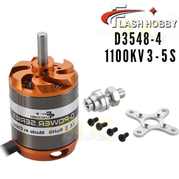 Flash Hobby D3548-4 1100KV 3-5S Brushless Motor